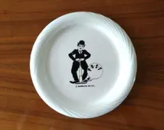【未使用】チャップリン　プレート　皿　ホワイト　バブルスのサムネイル