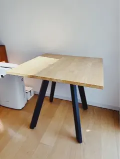 美品 KANADEMONO カナデモノ カフェ テーブル 100cm オーク HTB-K23-PIN3-