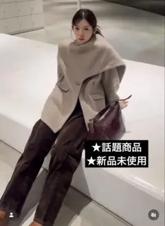 teechi ティーチ ウールミックスシャギーコート