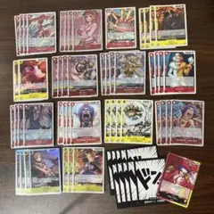 ワンピースカード 赤黄ベロベティ デッキまとめ　ドンカード付き