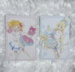 アイカツ！大衣装展 購入者特典 ポストカード 虹野ゆめ 白鳥ひめ 2枚セット