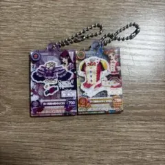 アイカツだれでもアイドル活動アクリルチャーム　ガチャガチャ　紫吹蘭　有栖川おとめ