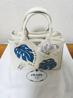 PRADA プラダ ハンドバッグ ボタニカル柄 カナパCANAPA HAWAII - メルカリ