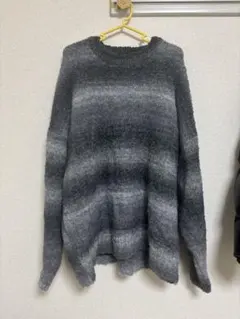 RAGEBLUE オーバーサイズ ニットセーター M グレー系のサムネイル