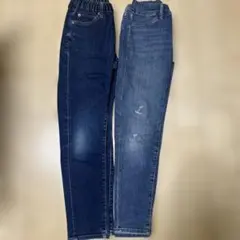 UNIQLO140センチデニム　2本セット