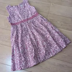 MOO NON NON むーのんのん　花柄　ワンピース　130