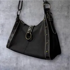 y2k 00s archive ギミック スタッズ 肩掛けバッグ ブラック