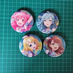 桃井愛莉　花里みのり　日野森雫　鏡音リン　缶バッジ