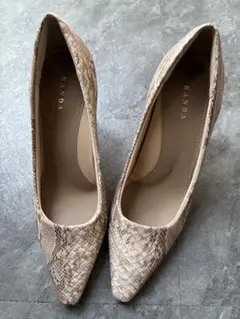 RANDA スネークハイヒール 22.0cm