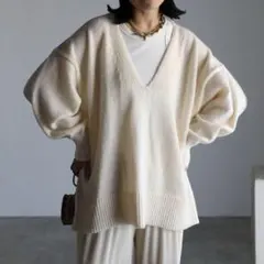 【未使用】アプレトロ ニット セーター AW 深Vネックプルオーバーニット