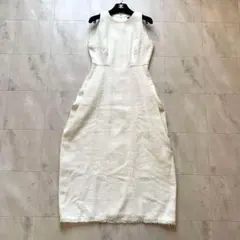 美品♡アニュアンス ツイードコクーンワンピース ノースリーブ マキシ丈 S