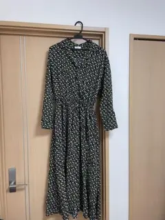 LOWRYS FARM 花柄　ロングシャツワンピース　羽織り