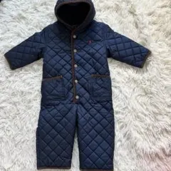 Ralph Laurenラルフローレン　ネイビー キルティングロンパース