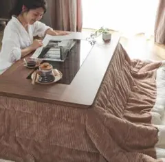 こたつ布団 EPO コーデュロイ ベージュ 正方形