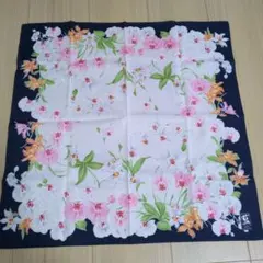花柄ハンカチ 日本製