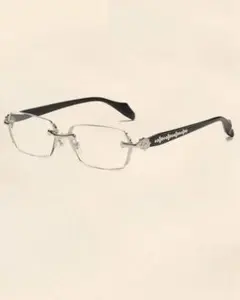 メタルフレームレスメガネ y2k Chrome Hearts AMBUSH