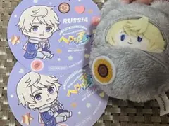 ヘタリア くるぴたぬい ロシア コースター付き