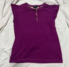 美品　BURBERRY LONDON Tシャツ 140A パープル　バーバリーのサムネイル