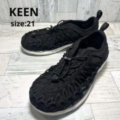 キーン KEEN サンダル ユニーク ブラック キッズ 21 ウォッシャブルのサムネイル
