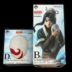 一番くじ NARUTO 波の国編 B賞 白フィギュア D賞 白のお面セット