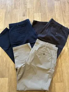 UNIQLO スマートアンクルパンツ2WAYストレッチ　3本セット