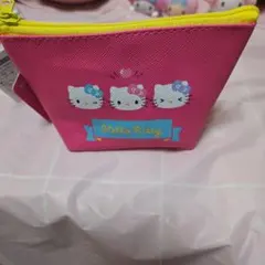 Hello Kitty ミニポーチ ピンク。バツ丸。けろけろケロッピー3点セット