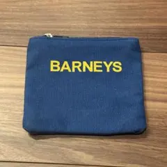 BARNEYS NEW YORK キャンバス ミニポーチ　カードケース　ブルーのサムネイル