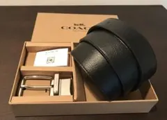 新品COACHレザー ハーネス カット トゥ サイズ リバーシブル ベルト