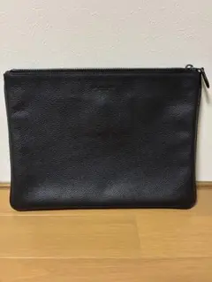 【美品】COACH　コーチ　クラッチバッグ　ブラック