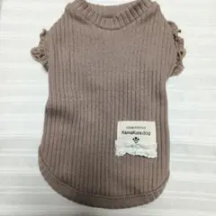 【鎌倉ドッグ】Mサイズ Tシャツ　クラシカル フリル トップスのサムネイル