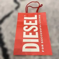 DIESEL 赤 ショッピングバッグ