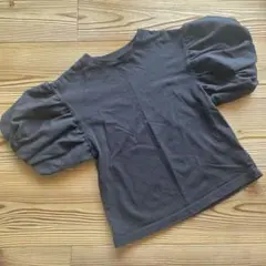 THE SHOP TK パフスリーブ Tシャツ ブラック 110cmのサムネイル