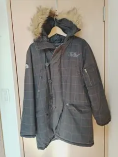 FOR REAL チェック柄ジャケット ダークグレー