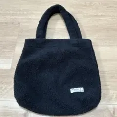 Honey Clouds ボアトートバッグ ブラック