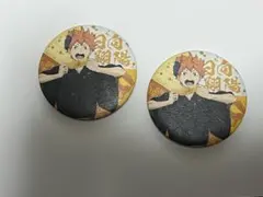 ［ハイキュー‼︎］日向翔陽_縁日 和紙風缶バッジコレクション