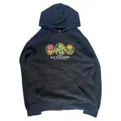 美品✨HUF パーカー ワイルドフラワー 刺繍 フーディ ブラック Lサイズ