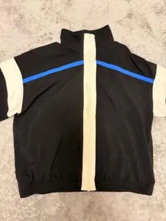 New Balance ナイロンジャケット ブラック/ホワイト/ブルー