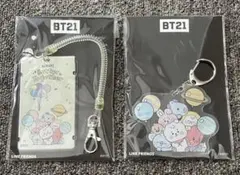 BTS BT21 アクリルカードケース キーホルダーセット