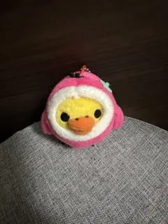 キイロイトリ コリラックマのいちごマスコットキーチェーン リラックマ