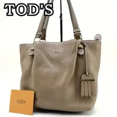 TOD'S トッズ フラワーバッグ トハンドバッグ トート シボ革 ゴールド金具のサムネイル