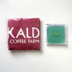 【新品・未開封】カルディ　コットンエコバッグ&保冷剤