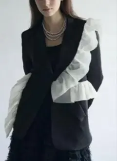 完売品❗️ freneアシメフリルマニッシュジャケット