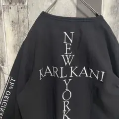 Karl Kani カールカナイ ロンT　長袖Tシャツ　刺繍　十字架　ストレッチのサムネイル