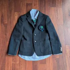 男の子用♡フォーマルスーツ、ネイビー4点セット130cm