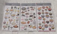 ［大人の図鑑シール］売り切れ続出の食べ物３種類セット