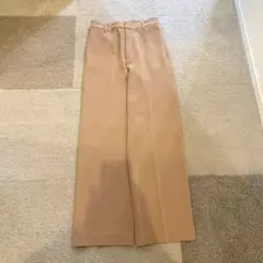 23区 36 ベージュ　ワイドパンツ　ストレートパンツ　ベージュ　薄手　春夏