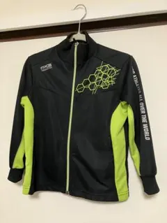 PGS ジャージ ブラック/ライムグリーン 120