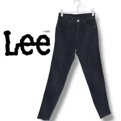 【リー】スキニージーンズ　ストレッチ　スリムフィット　薄手　日本製　美品　黒