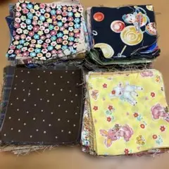 コットン　生地　はぎれ　多色 10cm x 10cm