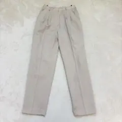 yn471 スラックス L アイボリー 綺麗め オフィスカジュアル ウエストゴム